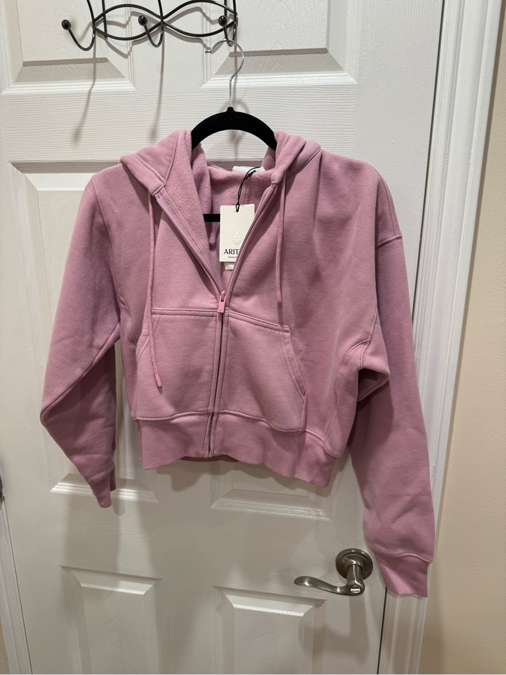ARITZIA Sweet Pea Purple Boyfriend Boxy Zip up Jacket
